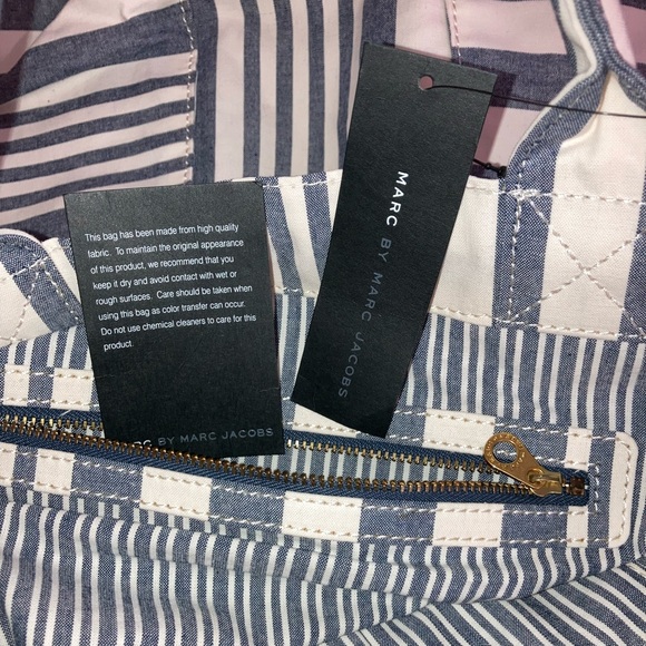 Marc By Marc Jacobs striped shoulder bag NEW - Picture 9 of 14
